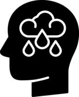 Stress Glyph Icon vector