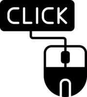 Click Glyph Icon vector