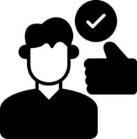 Motivation Glyph Icon vector