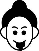 Drooling Glyph Icon vector