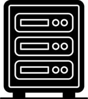 Server Glyph Icon vector