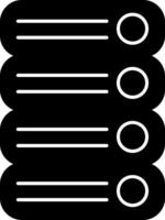 Server Glyph Icon vector