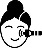 Laser Glyph Icon vector