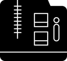 Archive Folder Glyph Icon vector