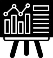 Presentation Glyph Icon vector