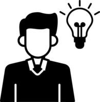 Idea Glyph Icon vector