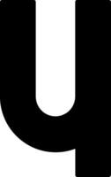 Small u Icon vector