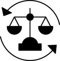 Balance Glyph Icon vector