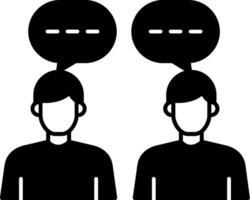 Conversation Glyph Icon vector