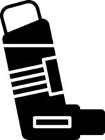 Inhaler Glyph Icon vector