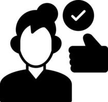 Work Done Glyph Icon vector