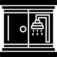 Shower Room Glyph Icon vector