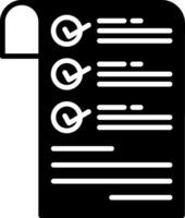 Checklist Glyph Icon vector