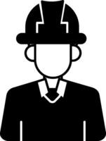 Worker Glyph Icon vector