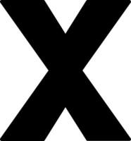 Small x Icon vector
