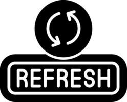 Refresh Glyph Icon vector