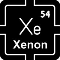 Xenon Glyph Icon vector