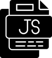 JS File Glyph Icon vector
