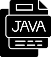 Java File Glyph Icon vector