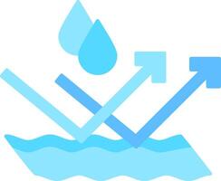 Water Resistant Flat Icon vector