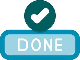 Done Flat Icon vector