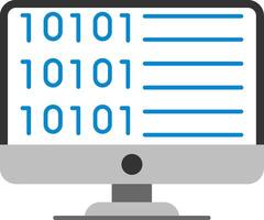 Code Flat Icon vector