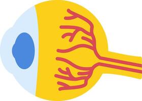 Eye Ball Flat Icon vector