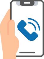 Phone Call Flat Icon vector