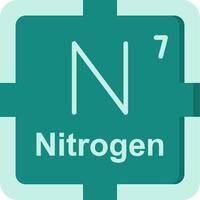 Nitrogen Flat Icon vector