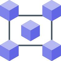 Blockchain Flat Icon vector
