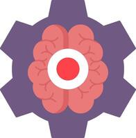 Brain Functions Flat Icon vector