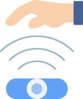 Hand Sensor Flat Icon vector