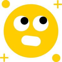 Rolling eyes Flat Icon vector