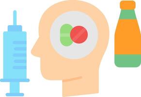 Addiction Flat Icon vector