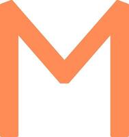 Capital M Icon vector