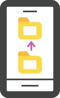 Files Exchange Flat Icon vector