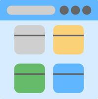 Webpage Flat Icon vector