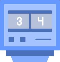 Lap Counters Flat Icon vector