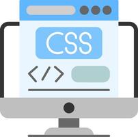 Css Flat Icon vector