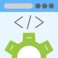 Web Design Flat Icon vector