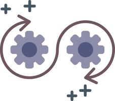 Devops Flat Icon vector