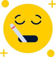 Sick Flat Icon vector