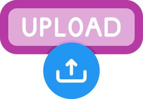 Upload Flat Icon vector