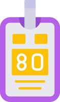 Glucose Meter Flat Icon vector