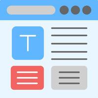 Website Builder Flat Icon vector