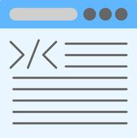 Coding Flat Icon vector