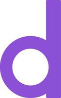 Small d Icon vector