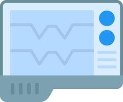 Ecg Flat Icon vector