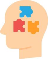 Puzzle Flat Icon vector