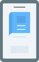 Reading App Flat Icon vector